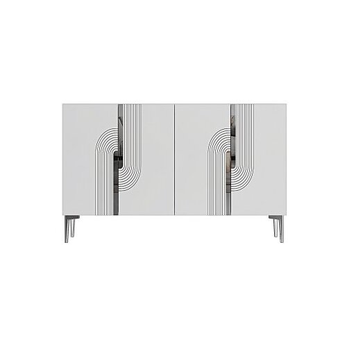 Hanah home konzola meyra 120 white silver Slike