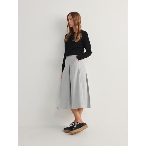 Reserved Ladies` skirt & belt - svetlo siva Cene