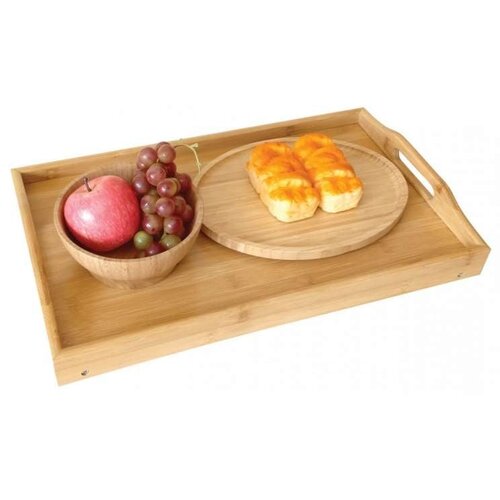 Kinghoff kh1502 poslužavnik za krevet bambus 50x30x23cm Cene