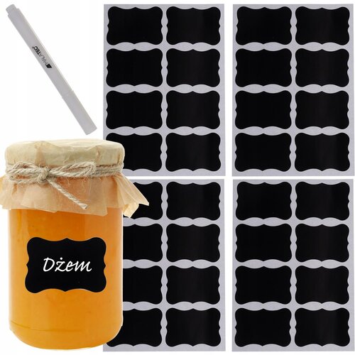  Crne samoljepljive etikete za naočale + olovka 24 kom Slike