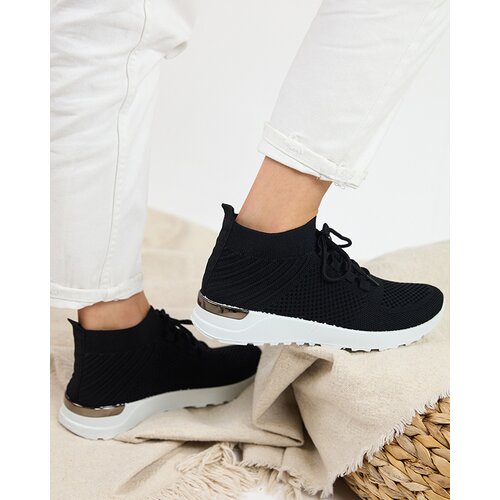 Resti Bamggy Women's Black Fabric Sports Shoes - Footwear Cene