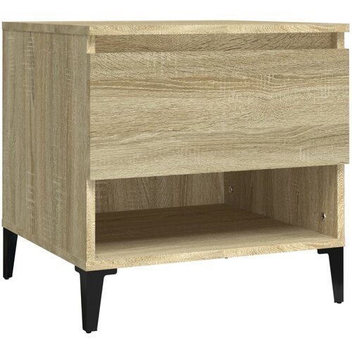 VidaXL Stranska mizica sonoma hrast 50x46x50 cm inženirski les, (20712281) Slike