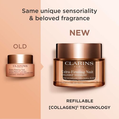 Clarins Extra-Firming Night Cream Refill nočna lifting krema proti gubam za vse tipe kože refill 50 ml Slike