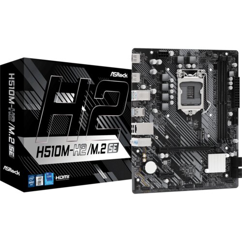 AsRock MB H510M-H2/M.2 SEIntel H470, LGA1200, 2xDDR44xSATA, M.2, 2xHDMI, RAID, microATX Slike