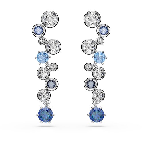 Swarovski Uhani mornarska / svetlo modra / srebrna / transparentna Cene