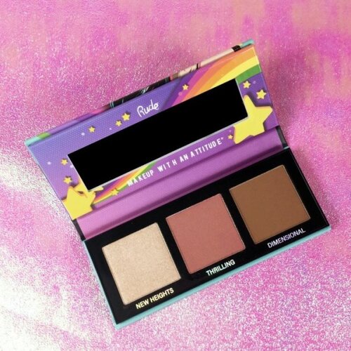 Rude Cosmetics paleta za lice nofilter 3D - stars Slike