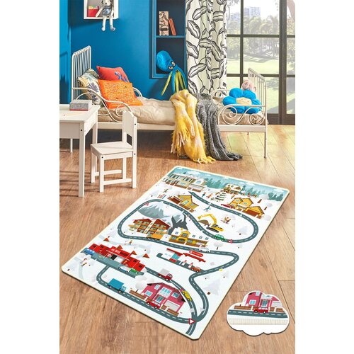 City of Snow Multicolor Carpet (120 x 180) Slike