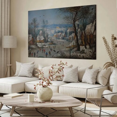  XXL slika - Pieter Brueghel the Younger &amp;ndash; Winter Games 130x87 Slike