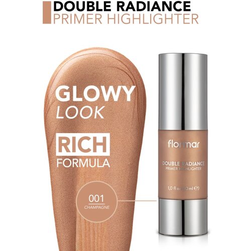 Flormar Double Radiance Primer posvjetljujući primer SPF 10 nijansa 001 Champagne 30 ml Slike