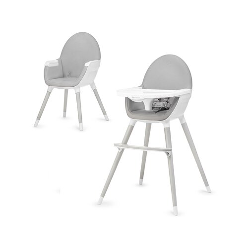 Kinderkraft High stolica za hranjenje 2u1 FINI grey Slike