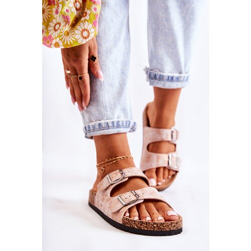 EVENTO PE1 Women's Slides On Corck Rose Gold Vivio Cijene