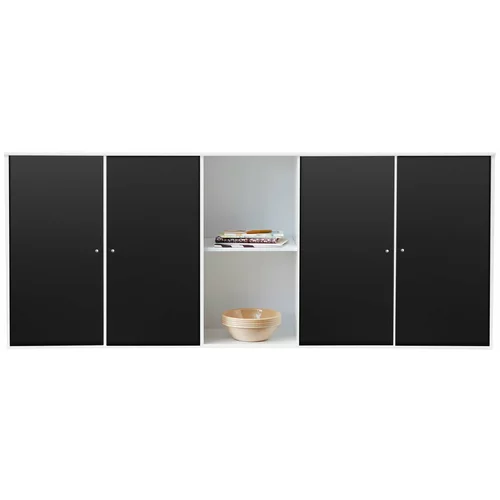Hammel Črno-bela stenska skrinja Mistral Kubus, 169 x 69 cm