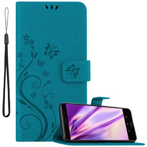 Cadorabo Huawei MATE 9 v klasična rožnata zlata - ovitek v cvetličnem dizajnu z magnetnim zapiranjem, stoječo funkcijo in režami za kartice, (20562373) Cene