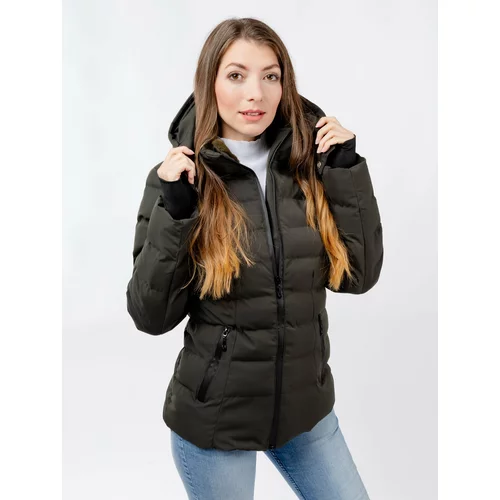 Glano Women's winter jacket - khaki
