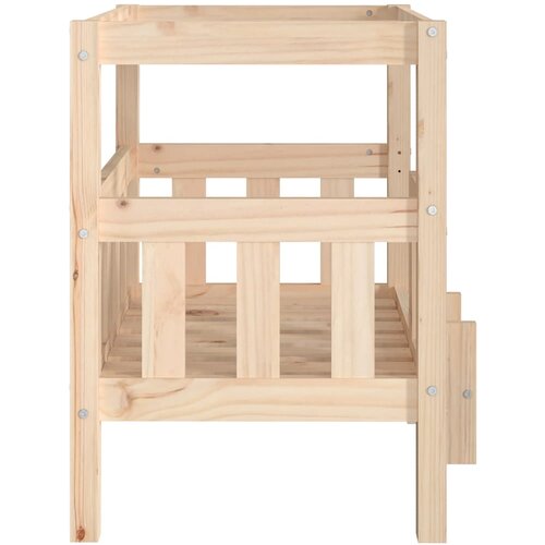 Krevet za pse 65,5x50,5x70 cm od masivne borovine Slike