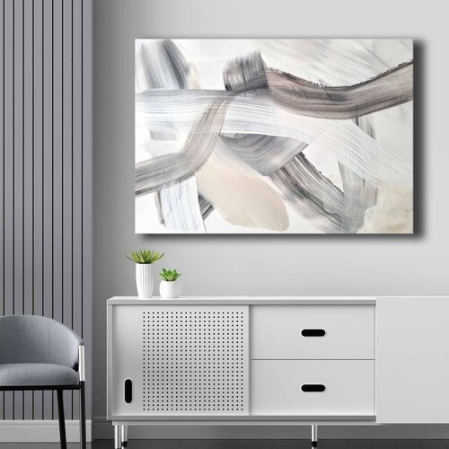  70100NISC-046 beige white black decorative canvas painting Cene