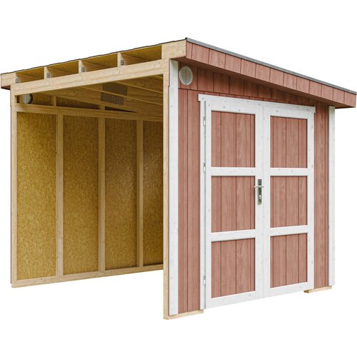 Timbela Vrtna hišica vrhunske kakovosti 5,9 m² - V231x248x294 cm - Brez tal in stranske stene - M938B-REDWOOD RED, (5000117236) Cene