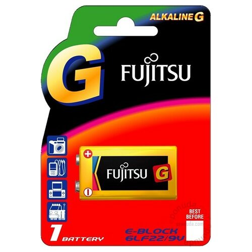 Fujitsu alkalne baterije 6LF22G 9V, 1 kom baterija Slike