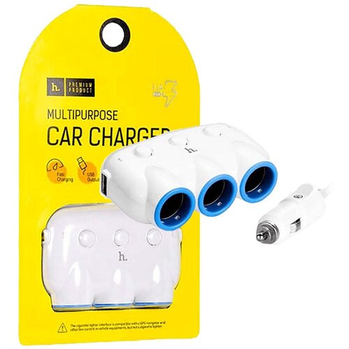 Hoco . Auto punjač / razdjeljnik za smartphone, 2 x USB, 5V / 3.1 A - C1 Slike