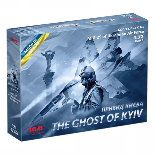ICM model kit aircraft - the ghost of kyiv (MiG-29 ukrainian air forces) 1:72 Slike
