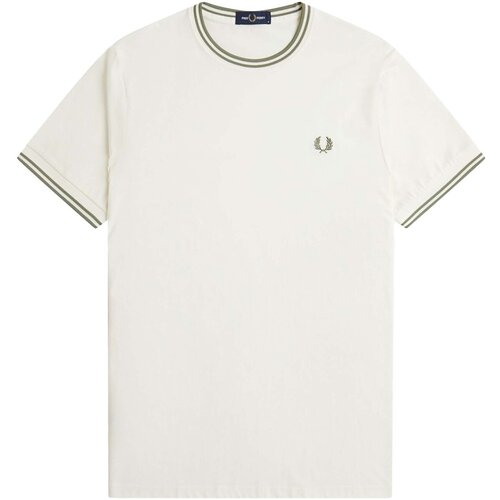 Fred Perry Majice &amp;amp; Polo majice Fp Twin Tipped T-Shirt Bež Slike