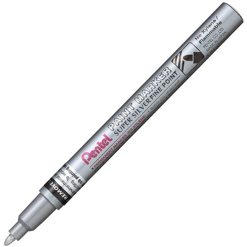 Pentel Paint marker, 2,9 mm, srebrna Slike
