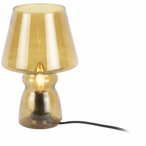 Leitmotiv stolna svjetiljka u senf žutoj boji Glass, visina 25 cm