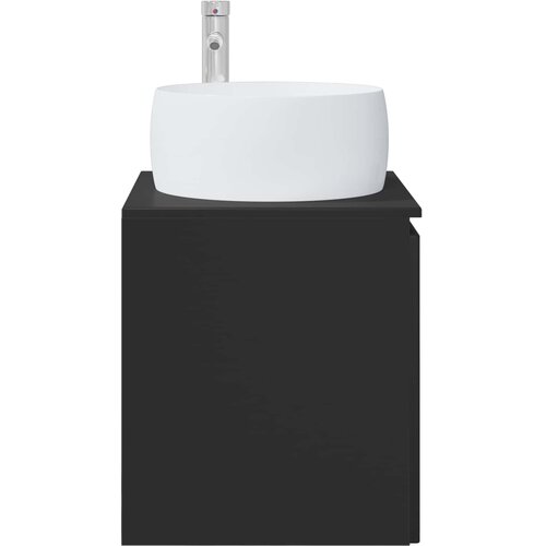  Umivaonik s policom Crna 49,5 x 44,5 x 66 cm Konstruirano drvo Slike