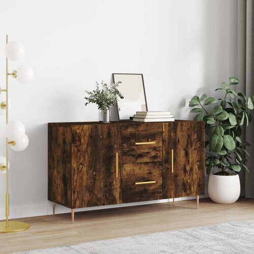 VidaXL Komoda boja dimljenog hrasta 100 x 36 x 60 cm konstruirano drvo Slike