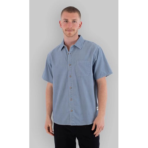 Hurley Ward Cord Shirt worker blue Cene