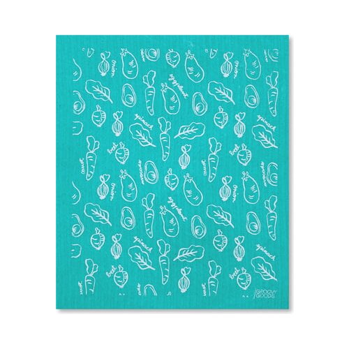 Groovy Goods spužvasta krpa &amp;quot;vegetables&amp;quot; - turquoise Slike