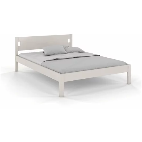 Skandica Bijeli bračni krevet od borovine 120x200 cm Laxbaken -