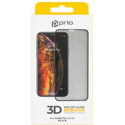 Prio 3D Anti-Spy kaljeno steklo za Samsung Galaxy A33 5G črno Slike