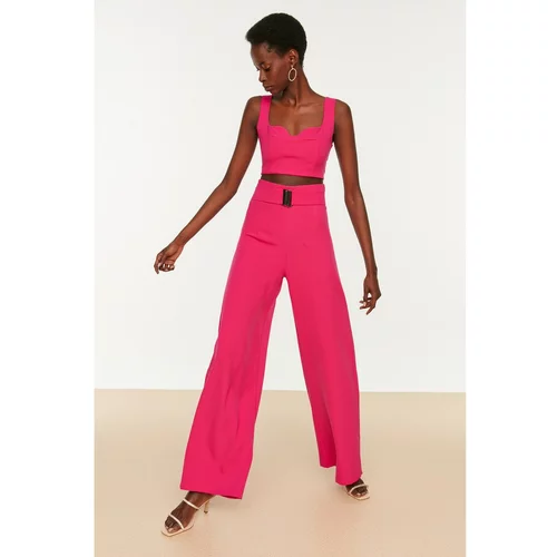Trendyol Fuchsia Belted Trousers