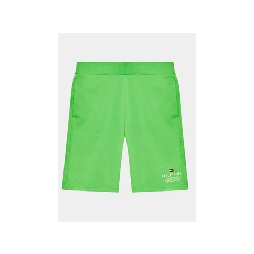 Tommy Hilfiger Športne kratke hlače KB0KB08115 D Zelena Regular Fit