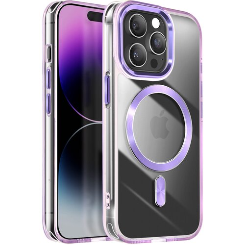 AVIZAR Ohišje MagSafe za iPhone 14 Pro Max Crystal Color Back, Vijolična, (5000012190) Cene