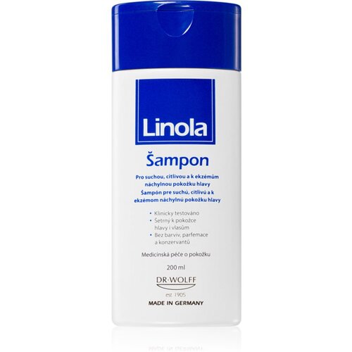 Linola Shampoo &amp;scaron;ampon za občutljivo in razdraženo lasi&amp;scaron;če 200 ml Slike