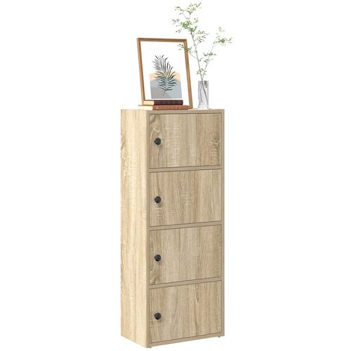  Regal za knjige boja hrasta 40x24x102 cm od konstruiranog drva Slike
