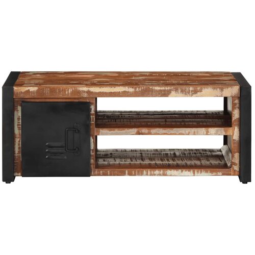  Vi&amp;scaron;ebojni stolić za kavu 90x50x36 cm puno drvo obrađeno Slike