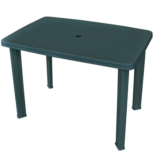 vidaXL Vrtni stol od plastike zeleni 101 x 68 x 72 cm