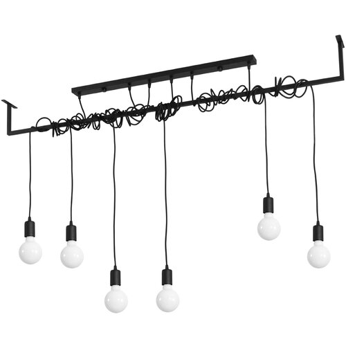 Sollux Lighting Lestenec SALAMANCA 6 črna, (21348383) Slike