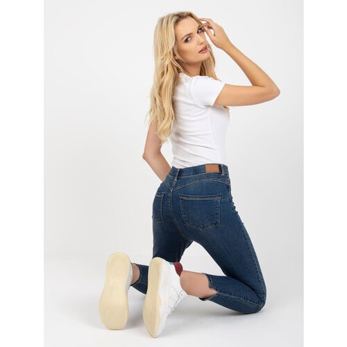 Fashion Hunters Blue women&amp;#039;s skinny jeans STITCH &amp;amp; SOUL Slike