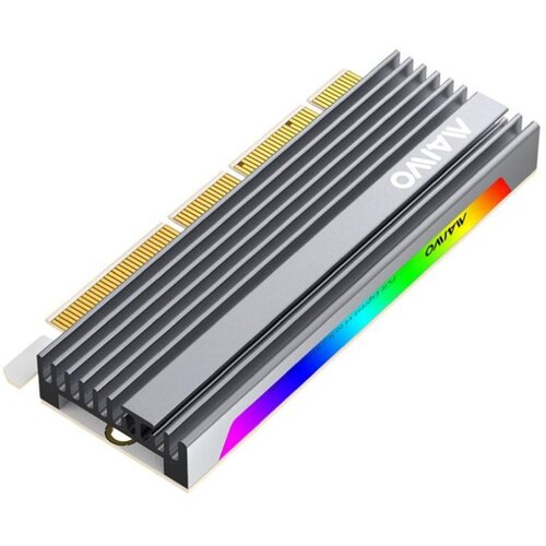 Maiwo Adapter M.2 NVMe na PCI-Express RGB Alu heatsink, KT058 Cene