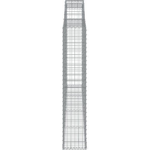  Gabionska ko&amp;scaron;ara s lukom 300x30x160/180 cm pocinčano željezo Slike