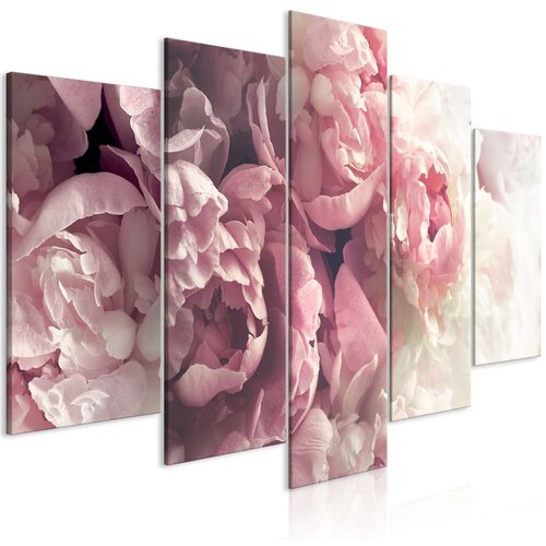  Slika - Vintage Peonies (5 Parts) Wide 100x50 Slike