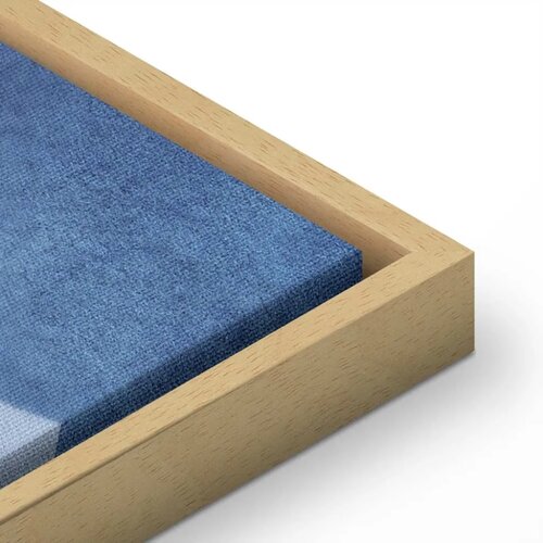  Slika - Golden Land (1 Part) Wide 120x80 U prirodnom drvenom okviru Slike