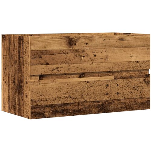 Maison Chic Kopalniška viseča omarica - Kopalniške omarice starinski les 80x38,5x45 cm inž. les, (21794870) Cene
