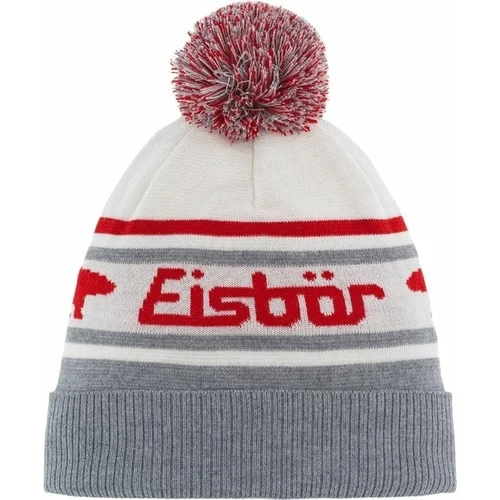 Eisbär Chani OS Pompon Beanie Grey/White/Red UNI Skijaška kapa