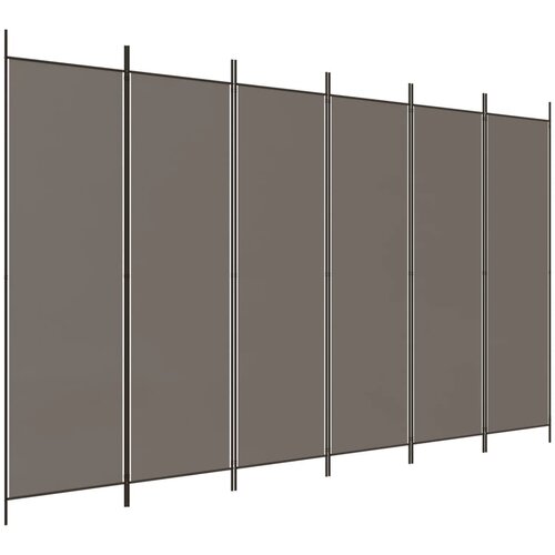 VidaXL Paravan 6-delni antracit 300x200 cm blago, (20594950) Slike