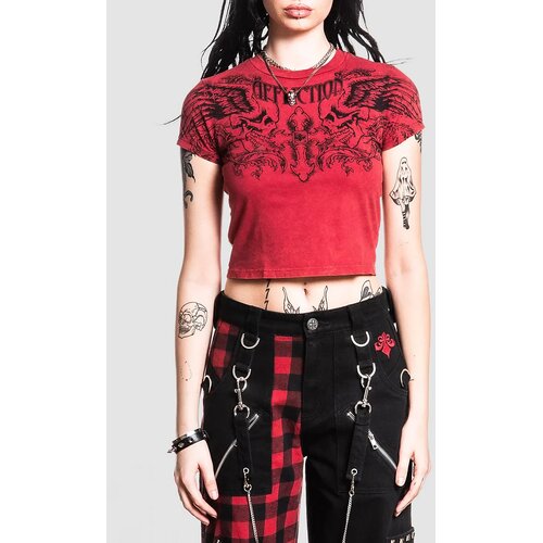 Affliction Winged Up Baby T-shirt T-shirt red lava wash Cene